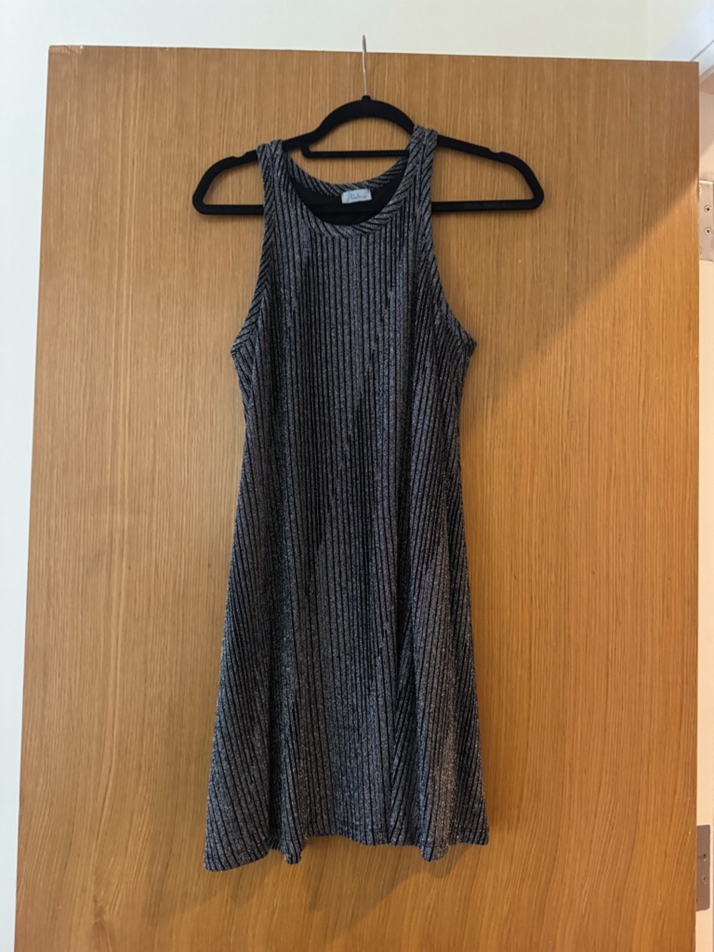 Abbeline Black and Silver Mini Dress